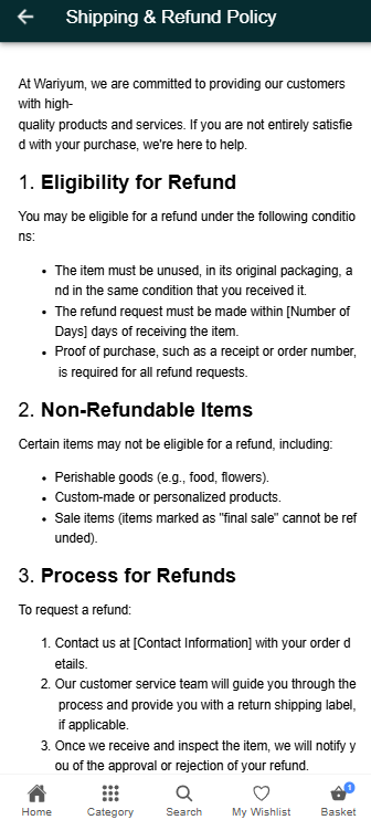 ship refund